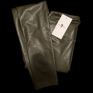 BNWT Olive Green Faux Leather Leggings